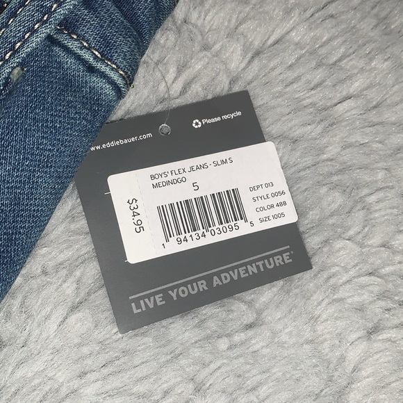 Eddie Bauer boys Flex Jeans slim straight (size 5) - Picture 2 of 7